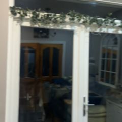 Exterior teak glass doors ( painted whites)