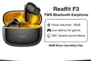 Realfit F3 ANC Active Noice Cancellation Bluetooth Earphones ENC Call HIFI Stereo Superb Bass Wireless Earbuds Sport Gaming