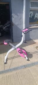 Pink exercise bike