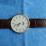 Softech Ladies Rose Gold Slim Face Leather Strap Analog Watch Quartz Image 4