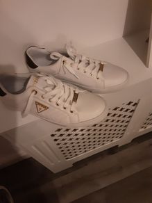 ladies white Guess runners