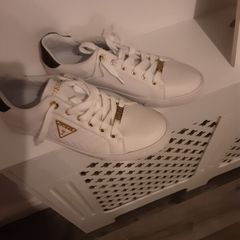 ladies white Guess runners