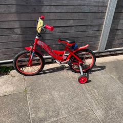 Red Kids bicycle for collection