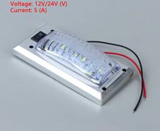 LED 12V-24V Panel Light Car Camper Van Truck Interior Reading Lamp High Brightness Cabin Lights for Van Truck RV Boat Camper Lights Switch On Off