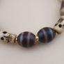 Vintage 2 Eyes Himalayan Tibetan Agate & Unique Pattern Agate Beads Bracelet Image 6