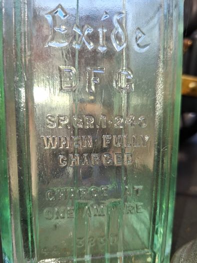 2 Beautiful Antique Acid Battery Glass, Postage Available or Collection,