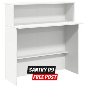 Reception Desk White 100x50x103.5 cm