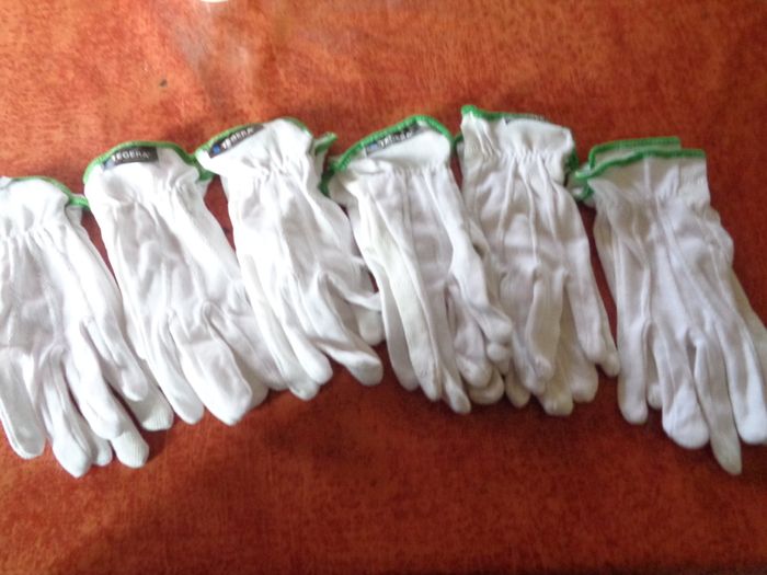Woven Dust Proof Inspection Grip Gloves for sale