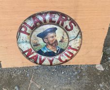 Players Navy Cut Sign