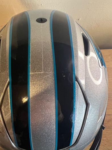 Christian McCaffery signed NFL Carolina Panthers Helmet
