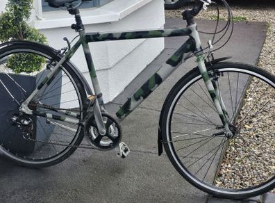 Hybrid Bike Unusual Paint Job. Cycles Good