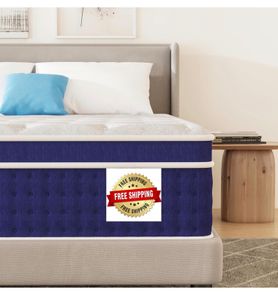 Double Mattresses 31cm, 12.2 Inch Innerspring Hybrid Mattress Double 4FT6 with Breathable Foam and Pocket Spring For Cool Comfort Sleep, Medium Firm Mattress(135x190x31cm)
