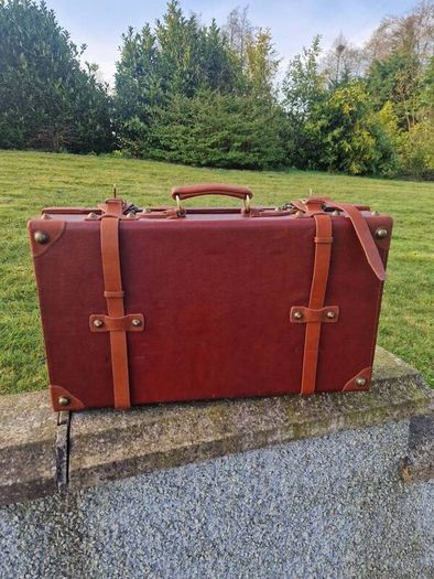 Leather suitcase