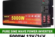 220v Power inverter 12v 5000w power pure sine continues 2500w