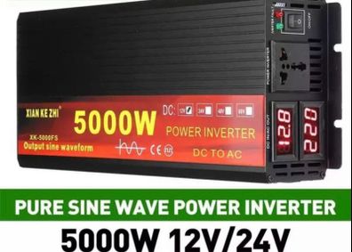 220v Power inverter 12v 5000w power pure sine continues 2500w
