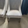 Grey Upholstered arm chairs / Dining Chairs - like new Image 5