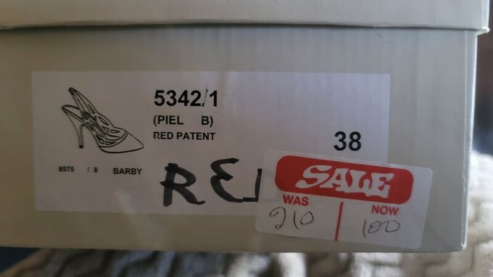 Martinez Valero Red Patent Leather Ladies Shoes Size 5 UK 38 EU
