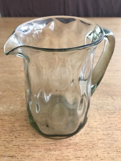 Vintage Smoke Glass Jug