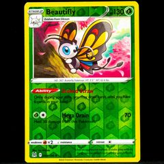 Beautifly 008/196 Reverse Holo Rare SWSH Lost Origin Pokemon Card