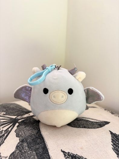 Squishmallow Dragon small Keychain plush