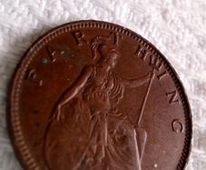 1936 English Farthing.
