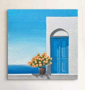Original acrylic painting on canvas board
