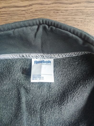 Reebok Classic Grey Half Zip Sweatshirt Big Back Logo Size M