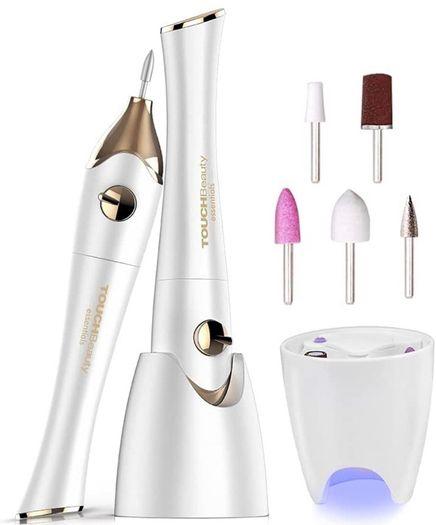 Manicure Pedicure Nail Files Set, Manicure Drill Set, 5 in 1 Portable Nail File Drill System for Salon-Quality Care of Hands and Feet at Home, Battery Powered (FREE POSTAGE)