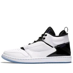 Jordan FadeAway from USA Perfect White / Black / Purple MID Basketball eu45 uk10