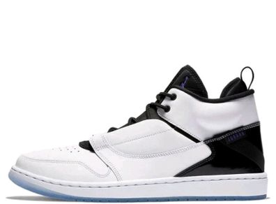 Jordan FadeAway from USA Perfect White / Black / Purple MID Basketball eu45 uk10