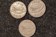 1940s Irish Sixpence SET 1942 Silver 1946 1947 1949 x2 Emergency Issue 7 Coins