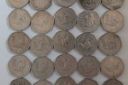 Job Lot of 42 Original Irish 50p Coins -Woodcock Design (Pre-Euro)