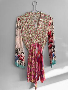 New River Island Mixed Print Mini Dress