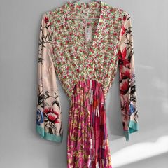 New River Island Mixed Print Mini Dress