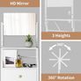Chest of Drawers with Adjustable Mirror, 2 in 1 Dresser, White 360 Rotating Mirror, 2 in 1 Versatile Free Standing, 4 Drawers, Fitting a Lot in but Take Compact Space Image 4