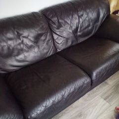 Leather,2seater couch