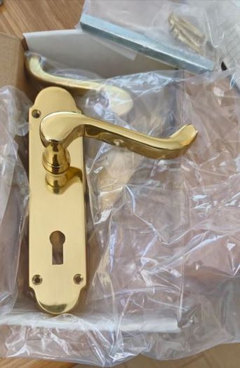 New Solid Brass Door Handles (1 sets)