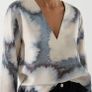 COS  Tie-Dye V-Neck Top Image 3