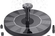_Solar Fountain (2021 Model), Solar Pond Pump with 6 Effects, Solar Water Pump, Solar Floating Fountain, Pump for Garden Ponds or Bird Bath / Fish Tank Fountain