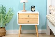 BRAND NEW Nordic Bedside Cabinet Nightstand With Drawers Organizer Storage  42x32x50cm