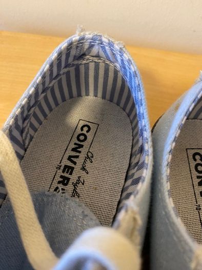 Converse sneakers trainers UK Size 6.5, EU 39.5, pale blue & grey, VGC