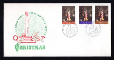 1981 Ireland Christmas Commemorative Stamp Illustrated The Irish Times First Day Cover (FDC)