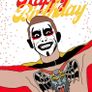 AEW Danhausen Very Nice Very Evil Birthday A5 Card, Perfect for gifts, occasions, or funny card for Pro Wrestling Fans Image 2