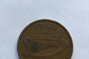 1941 Irish pre decimal penny (1d)