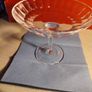 Tall TYRONE Crystal Compote / Strawberry Dish Stamped Image 2