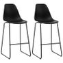 3 Piece Bar Set Plastic Black Image 7