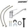 Kitchen Mixer Tap Solid Brass Monobloc Design 360 Long Swivel Spout Chrome Polish Finish for Caravan  Home Sinks Image 2