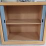 Oak Wooden Tambour Cabinet Image 2