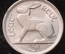 Ireland - 1968 - 3 Pence - AU - KM.12a - [2410]