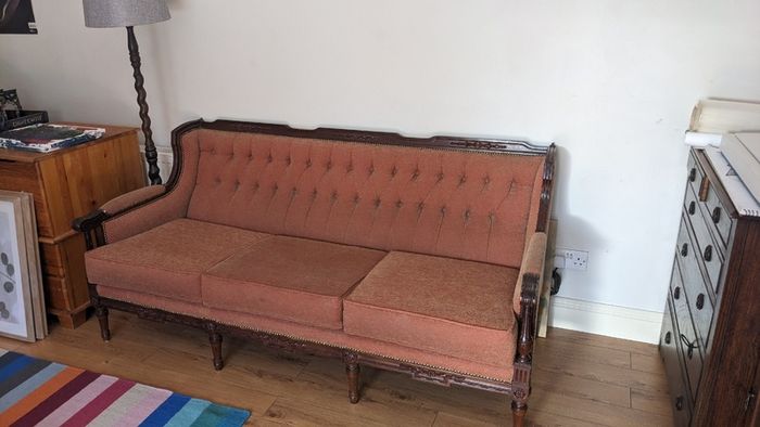 Period-styled settee or couch